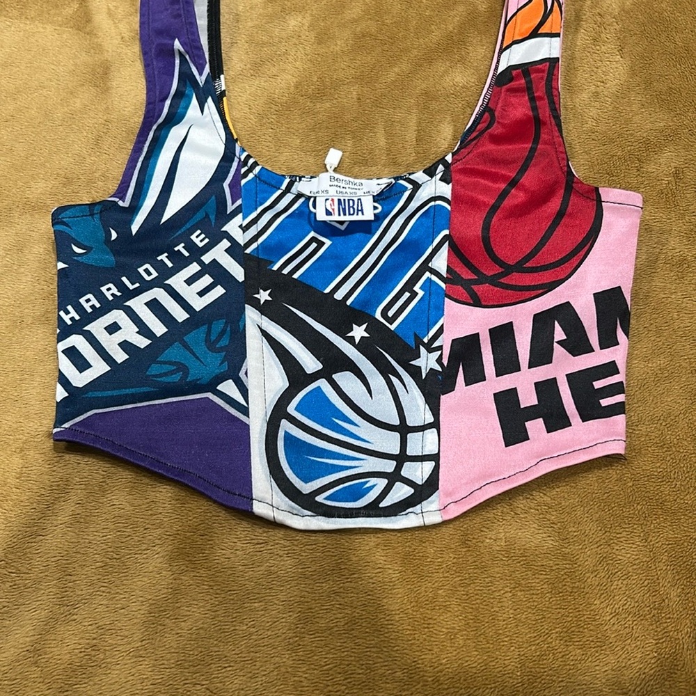 NBA Team Logo Crop Top